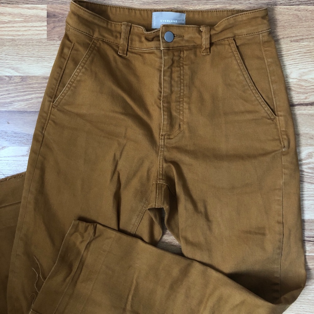 Everlane straight leg crop pants